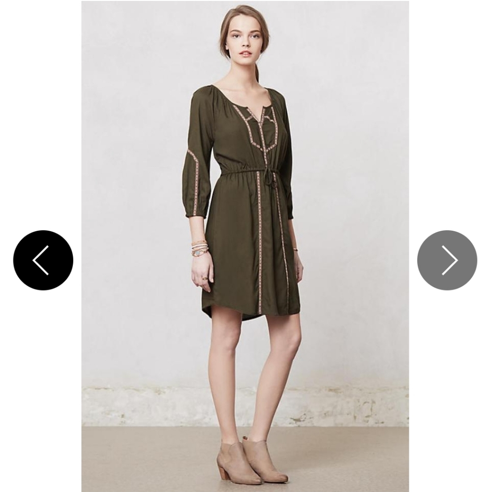 Edme & Esyllite khaki green dress